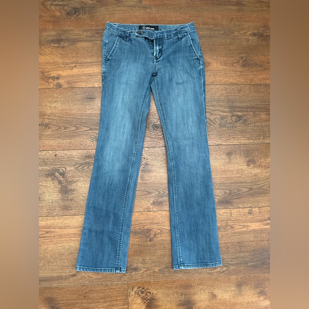 cello~dark wash y2k flare jeans size 3